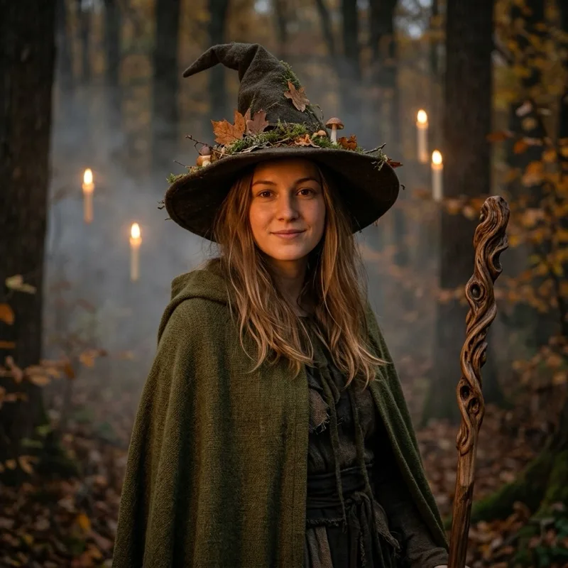 Forest Witch — Moss cloak · enchanted forest